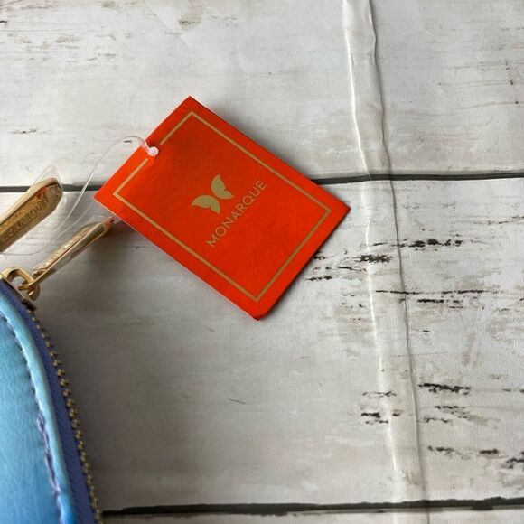 Monarque Blue Marble Crossbody Bag NWT - Picture 4 of 12